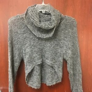Free People Cowl Neck Crop Sweater- VINTAGE!